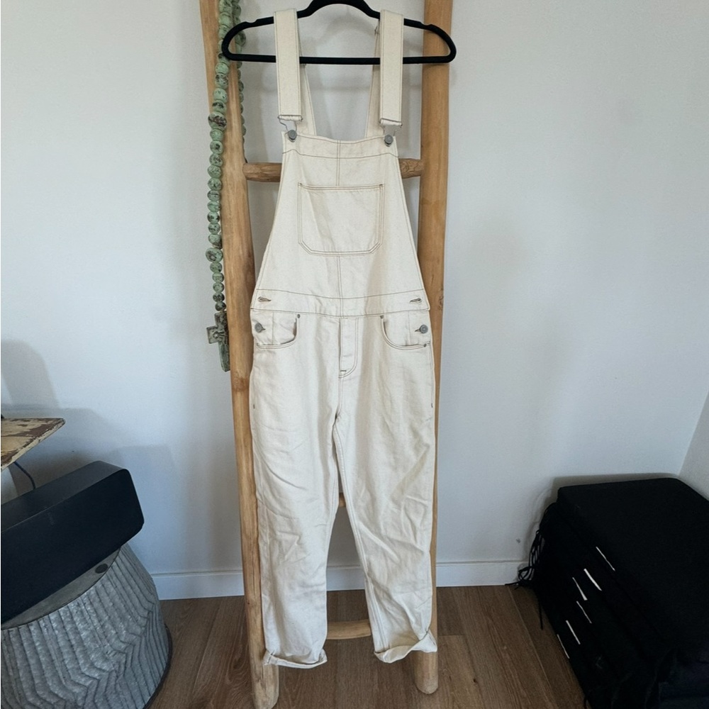 Women's Vintage Cream Overalls